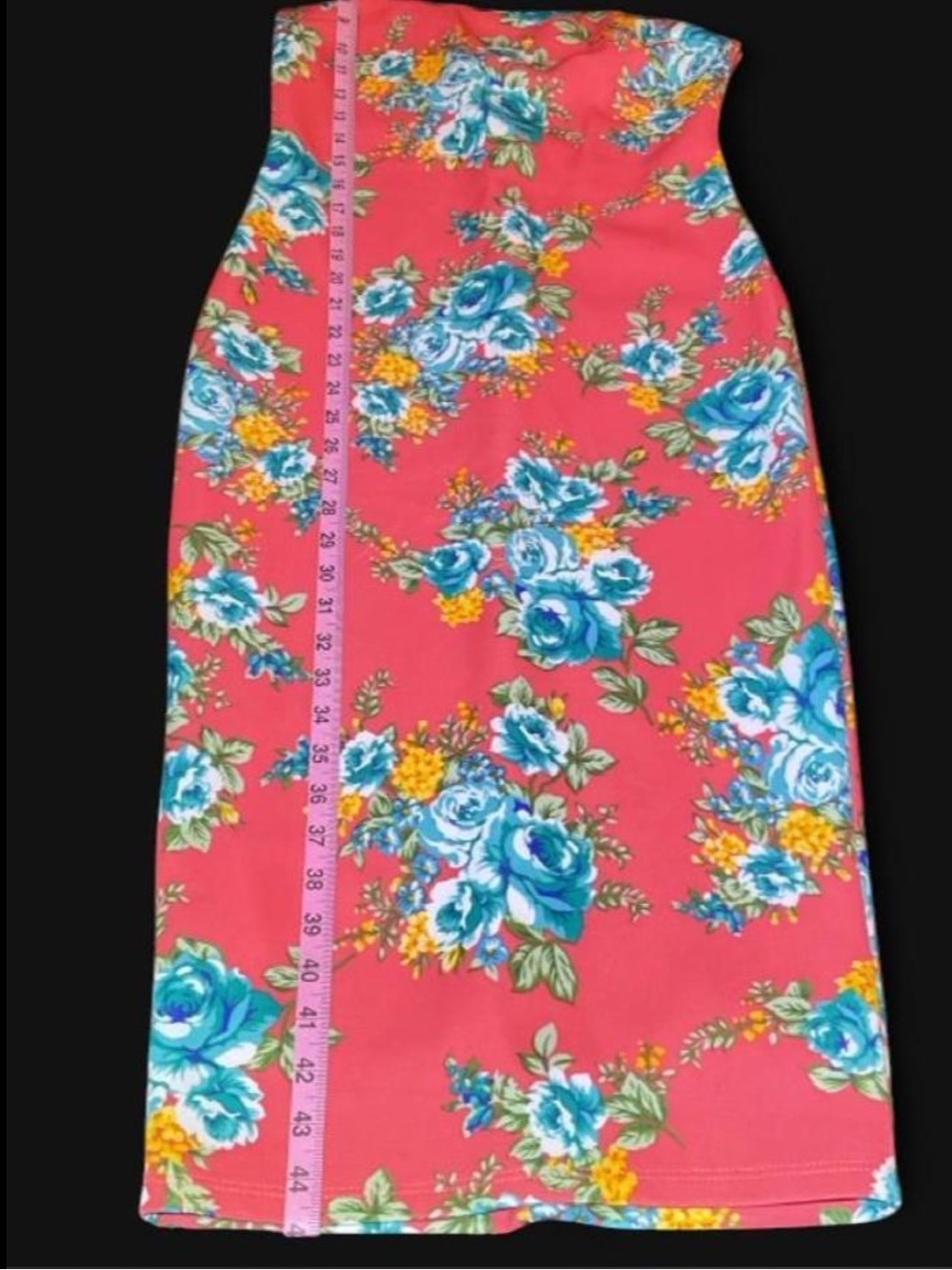 Va Va Voom Salmon Floral Square-Neck Midi Dress - Picture 8 of 8